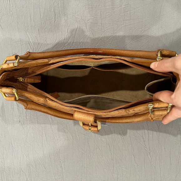 90s Vintage Cape Cobra Pig Skin Handbag - Picture 10 of 14